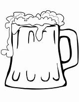 Beer Coloring Mug Pages Drinks Printable Drawing Categories Supercoloring Public sketch template