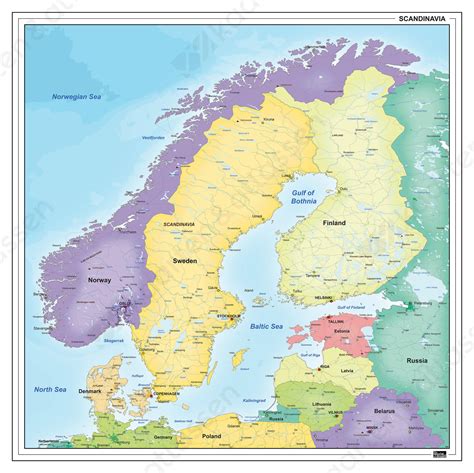 kaart van scandinavie  kaarten en atlassennl