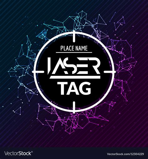 laser tag target game poster flyer lasertag banner