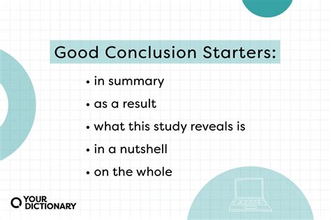 good conclusion starters  final paragraphs yourdictionary
