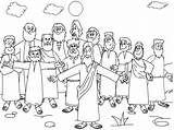 Coloring Disciples Twelve Jesus Apostles Chose Comments sketch template