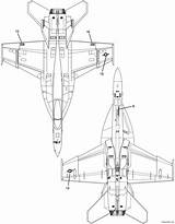 Hornet 18e Aerofred sketch template