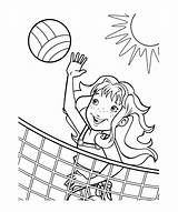 Volleyball Coloring Pages Printable Kids Bulbasaur Volley Color Print Colouring Holly Hobbie Getcolorings Books Popular Volleybal sketch template