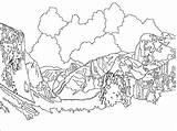 Nevada Sierra Mountains Coloring 2106 4kb sketch template