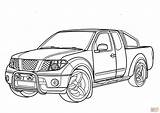 Nissan Navara sketch template