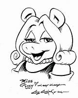 Piggy Miss Coloring Pages Getdrawings Getcolorings sketch template