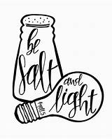 Salt Light Clipart Transparent Coloring Bible Pages Choose Board Scripture Visit Clipground Lessons sketch template