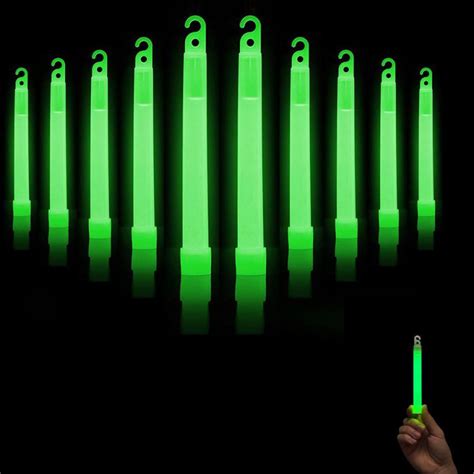 Glow Sticks 10 Pcs Premium Bright Green Glow Sticks Light