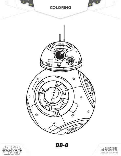 bb star wars coloring page coloring home
