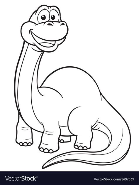 illustration  cartoon dinosaur coloring book