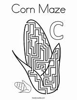 Maze Corn Coloring Pages Cursive Favorites Login Add Twistynoodle Fall Noodle sketch template