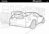 Supra Mk4 Drift sketch template