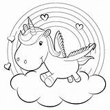 Unicorn Coloring Pages Baby Rainbow Cute Activities Different Beautiful sketch template