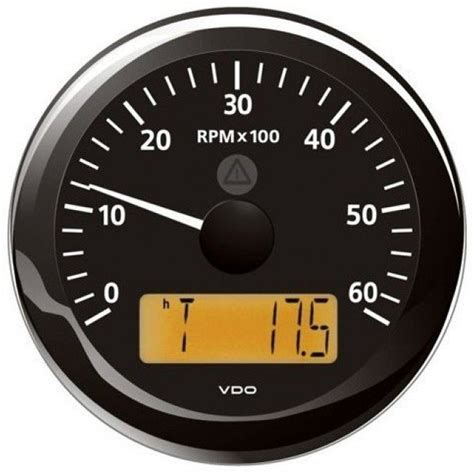 vdo viewline mm tachometer gauges  lcd display