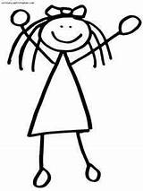 Stick Figure Coloring Pages Clip Clipart Getcolorings Color sketch template