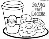 Donut Dunkin Getcolorings Entitlementtrap sketch template