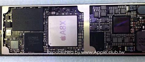 more second generation ipad air part leaks point to a8x chip 2gb ram