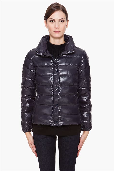 moncler clairy puffer jacket  blue navy lyst