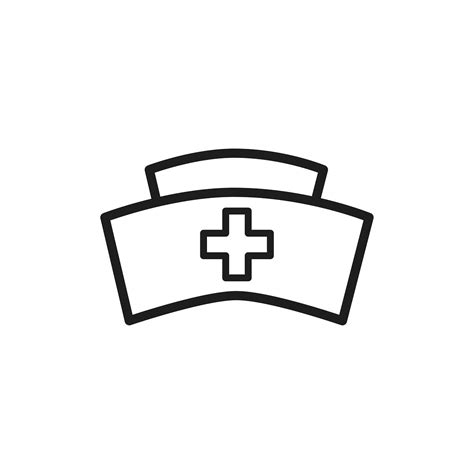 nursing cap icon vector premium image  rawpixelcom nurse drawing
