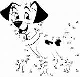 Dot Disney Dalmatians Coloring Dots Puppy Pages Dalmatian Activities Kids Connect Printable Sheets Printables Party Puzzles Younger Students Games Creative sketch template