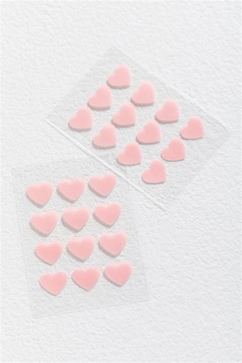 truly organic heart shaped acne patches popsugar beauty