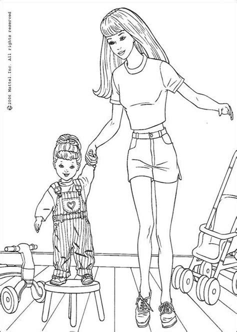 barbie coloring pages    print  learn  color