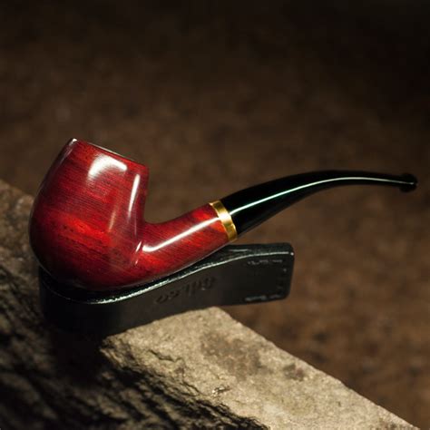 classic bent smoking pipe tobacco pipe 9mm filter wooden pipe with 10