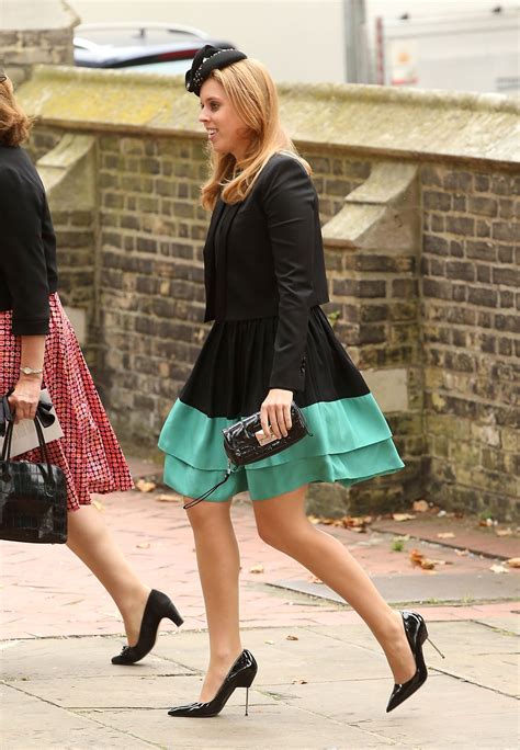 leather pumps    eye catching part   outfit princess beatrice