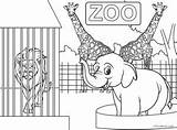 Zoo Cool2bkids Zoologico Colouring Coloringbay Zum Entrance sketch template