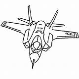 Coloring Pages Jet Airplane Drawing 35 Fighter Lightning Print Force Ii Cartoon Plane Kids F35 Military Air Book Color Airplanes sketch template