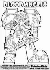 Coloring Warhammer 40k Blood Printerkids Getdrawings Designlooter sketch template