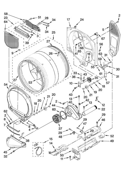 kenmore elite  dryer parts diagram reviewmotorsco