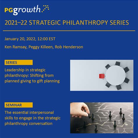 The Strategic Philanthropy Seminar Series 2021 22 Leadership Series