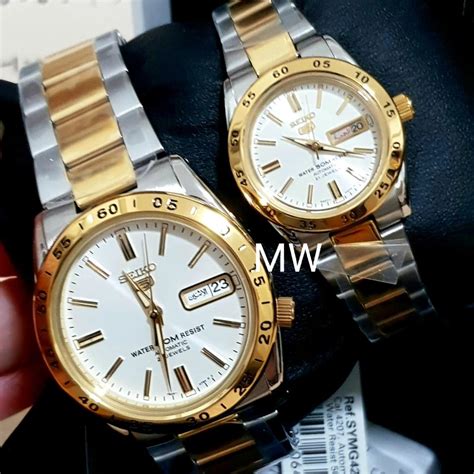 seiko  automatic  tone classic pair couple pair lover  brand  luxury watches