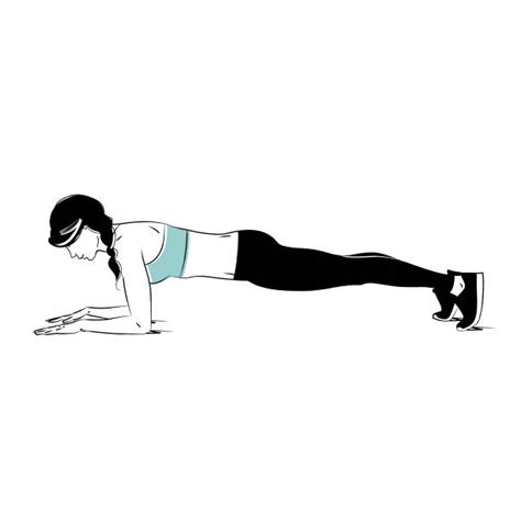 Plank Exercise Illustrations Royalty Free Vector Graphics And Clip Art