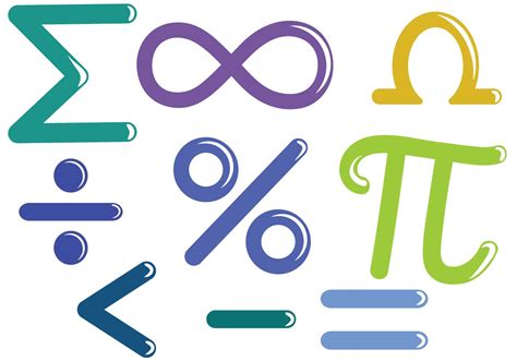 math symbols vectors   vector art stock graphics