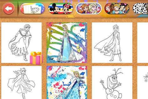 interactive coloring pages disney