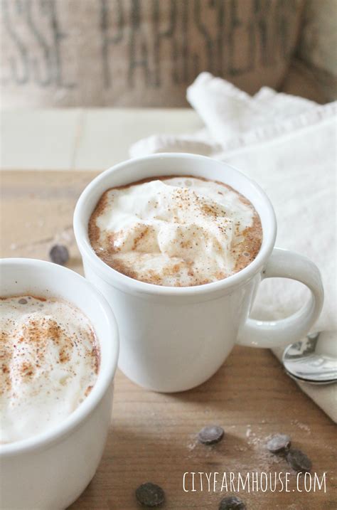 spiced dark hot chocolate{perfect for chilly winter days} city farmhouse