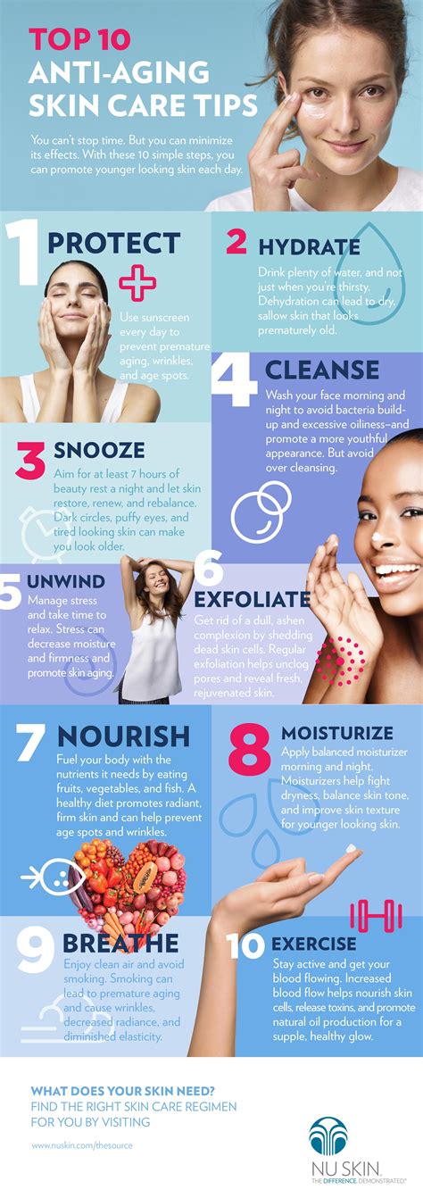 anti aging skincare tips    infographic lifecellskin