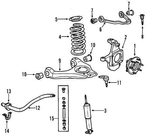 chevrolet silverado  suspension control arm bushing front