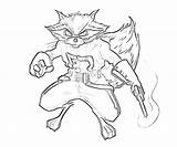 Rocket Raccoon Coloring Marvel Drawing Capcom Vs Pages Getdrawings Fujiwara Yumiko Heroes Guardians sketch template