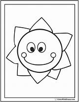 Coloring Pages Star Sun Preschool Color Colorwithfuzzy sketch template