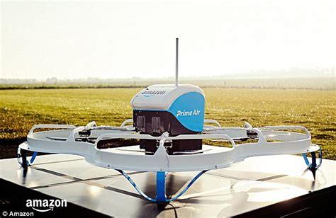 amazon delivery drone   debut drop    daily mail