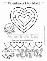 Mazes Valentine Valentines Maze Printable Activity Kids Activities Worksheets Pages Worksheet Printables Kindergarten Sheets Heart Coloring Brainymaze Hearts Choose Board sketch template