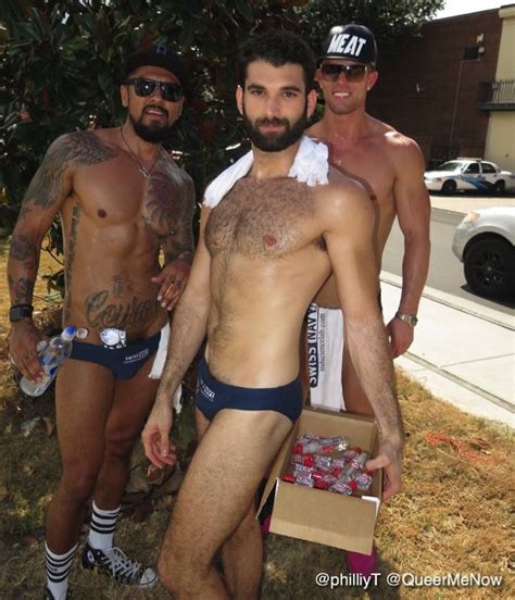 gay porn stars at swiss navy lube events and southern decadence s official walking parade 2016