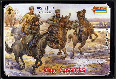 strelets models 1 72 russian wwi mounted don cossacks figure set ebay
