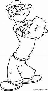 Popeye Colorir Desenhos Drawingtutorials101 Looney Tunes Seemann Oyl Wimpy Device sketch template