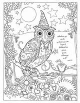 Ausmalbilder Erwachsene Eule Eulen Schwierig Owls Malvorlage Marjoriesarnat Sarnat Marjorie Malvorlagen sketch template