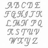 Printable Cursive Stencils Letter Letters Script Large Alphabet Fancy Printablee sketch template