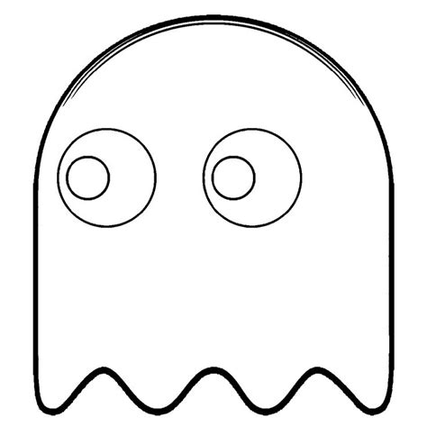 pinky pac man ghost coloring sheets coloring pages